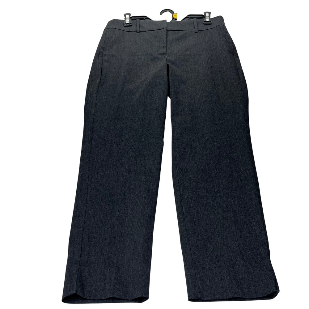 Chicos Pants 00 Gray Fabulously Slimming AnkleDress Trousers Stretch Office Work